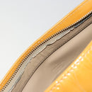 LOUIS VUITTON Monogram Vernis Houston Hand Bag Beige M91004 LV Auth BA12771-10