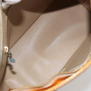 LOUIS VUITTON Monogram Vernis Houston Hand Bag Beige M91004 LV Auth BA12771-11