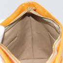 LOUIS VUITTON Monogram Vernis Houston Hand Bag Beige M91004 LV Auth BA12771-21