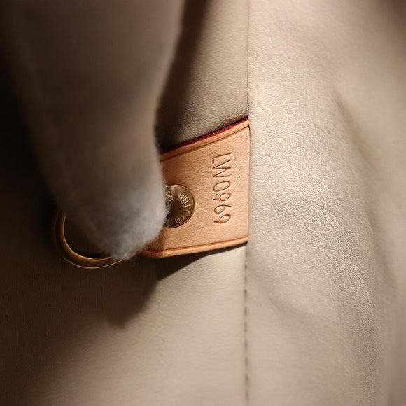 LOUIS VUITTON Monogram Vernis Houston Hand Bag Beige M91004 LV Auth BA12771