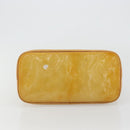 LOUIS VUITTON Monogram Vernis Houston Hand Bag Beige M91004 LV Auth BA12771-5