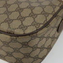 GUCCI GG Supreme Web Sherry Line Bag PVC Beige Gold 89 02 077 Auth BA12772-10