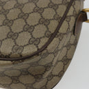 GUCCI GG Supreme Web Sherry Line Bag PVC Beige Gold 89 02 077 Auth BA12772-12