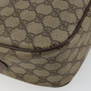 GUCCI GG Supreme Web Sherry Line Bag PVC Beige Gold 89 02 077 Auth BA12772-13