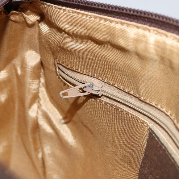 GUCCI GG Supreme Web Sherry Line Bag PVC Beige Gold 89 02 077 Auth BA12772
