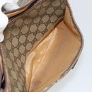 GUCCI GG Supreme Web Sherry Line Bag PVC Beige Gold 89 02 077 Auth BA12772-23