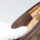 GUCCI GG Supreme Web Sherry Line Bag PVC Beige Gold 89 02 077 Auth BA12772-24