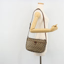 GUCCI GG Supreme Web Sherry Line Bag PVC Beige Gold 89 02 077 Auth BA12772-25