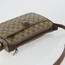 GUCCI GG Supreme Web Sherry Line Bag PVC Beige Gold 89 02 077 Auth BA12772-6