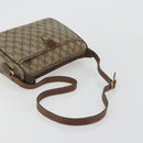 GUCCI GG Supreme Web Sherry Line Bag PVC Beige Gold 89 02 077 Auth BA12772-7
