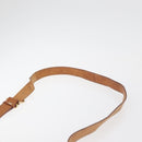 CELINE Macadam Canvas Shoulder Bag PVC Leather Brown Gold Auth BA12773-14