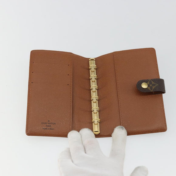 LOUIS VUITTON Monogram Agenda PM Dagplannerhoes R20005 LV Auth BA12775