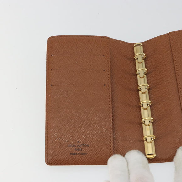 LOUIS VUITTON Monogram Agenda PM Dagplannerhoes R20005 LV Auth BA12775