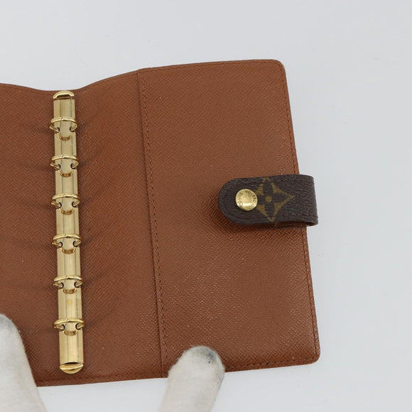 LOUIS VUITTON Monogram Agenda PM Dagplannerhoes R20005 LV Auth BA12775
