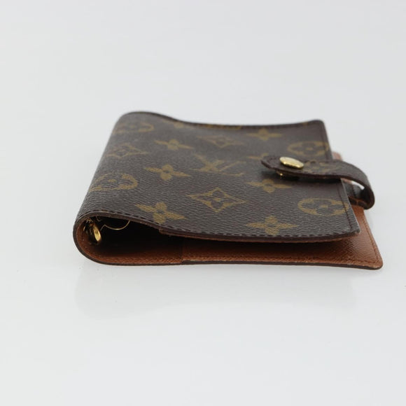 LOUIS VUITTON Monogram Agenda PM Dagplannerhoes R20005 LV Auth BA12775
