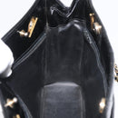 CHANEL Matelasse Chain Shoulder Bag Patent Leather Black Gold CC Auth BA12780-20