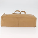 CHANEL Tote Bag Caviar Skin Beige Gold CC Auth BA12781-6