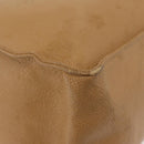 CHANEL Tote Bag Caviar Skin Beige Gold CC Auth BA12781-15