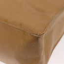 CHANEL Tote Bag Caviar Skin Beige Gold CC Auth BA12781-16