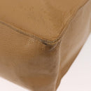 CHANEL Tote Bag Caviar Skin Beige Gold CC Auth BA12781-17