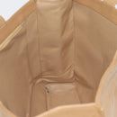 CHANEL Tote Bag Caviar Skin Beige Gold CC Auth BA12781-20