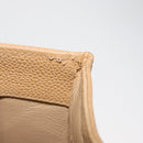 CHANEL Tote Bag Caviar Skin Beige Gold CC Auth BA12781-11