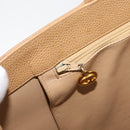 CHANEL Tote Bag Caviar Skin Beige Gold CC Auth BA12781-23