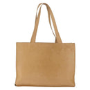 CHANEL Tote Bag Caviar Skin Beige Gold CC Auth BA12781-3