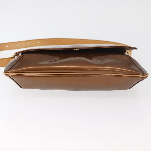 LOUIS VUITTON Monogram Vernis Thompson Street Bag Bronze M91124 LV Auth BA12784