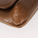 LOUIS VUITTON Monogram Vernis Thompson Street Bag Bronze M91124 LV Auth BA12784-14