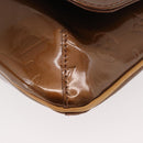 LOUIS VUITTON Monogram Vernis Thompson Street Bag Bronze M91124 LV Auth BA12784-15