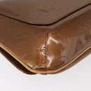 LOUIS VUITTON Monogram Vernis Thompson Street Bag Bronze M91124 LV Auth BA12784-16