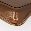 LOUIS VUITTON Monogram Vernis Thompson Street Bag Bronze M91124 LV Auth BA12784-17