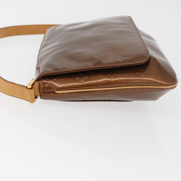 LOUIS VUITTON Monogram Vernis Thompson Street Bag Bronze M91124 LV Auth BA12784
