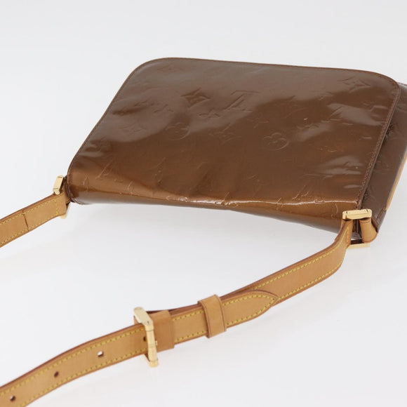 LOUIS VUITTON Monogram Vernis Thompson Street Bag Bronze M91124 LV Auth BA12784