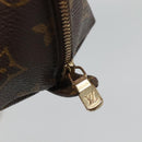 LOUIS VUITTON Monogram Trousse Demi Ronde Cosmetic Pouch M47520 LV Auth BA1279-8