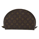 LOUIS VUITTON Monogram Trousse Demi Ronde Cosmetic Pouch M47520 LV Auth BA1279-13