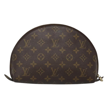 LOUIS VUITTON Monogram Trousse Demi Ronde Cosmetic Pouch M47520 LV Auth BA1279 - 0