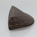 LOUIS VUITTON Monogram Trousse Demi Ronde Cosmetic Pouch M47520 LV Auth BA1279-4