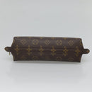 LOUIS VUITTON Monogram Trousse Demi Ronde Cosmetic Pouch M47520 LV Auth BA1279-6