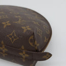 LOUIS VUITTON Monogram Trousse Demi Ronde Cosmetic Pouch M47520 LV Auth BA1279-7