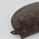 LOUIS VUITTON Monogram Trousse Demi Ronde Cosmetic Pouch M47520 LV Auth BA1279-14