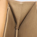 Christian Dior Ketten-Schultertasche Leder Beige Gold Auth BA12791-18