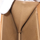 Christian Dior Ketten-Schultertasche Leder Beige Gold Auth BA12791-19