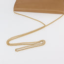 Christian Dior Ketten-Schultertasche Leder Beige Gold Auth BA12791-7
