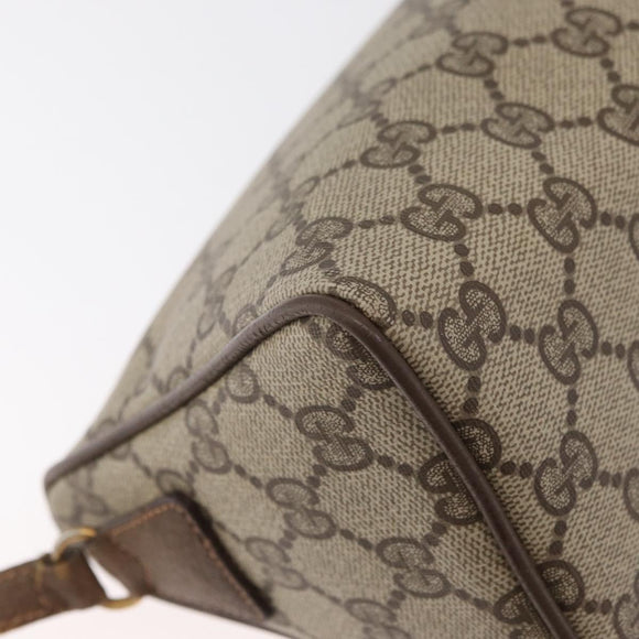 GUCCI GG Supreme Shoulder Bag PVC Beige Gold 89 02 086 Auth BA12793