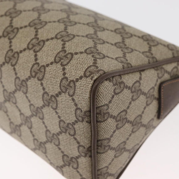 GUCCI GG Supreme Shoulder Bag PVC Beige Gold 89 02 086 Auth BA12793