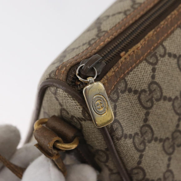 GUCCI GG Supreme Shoulder Bag PVC Beige Gold 89 02 086 Auth BA12793