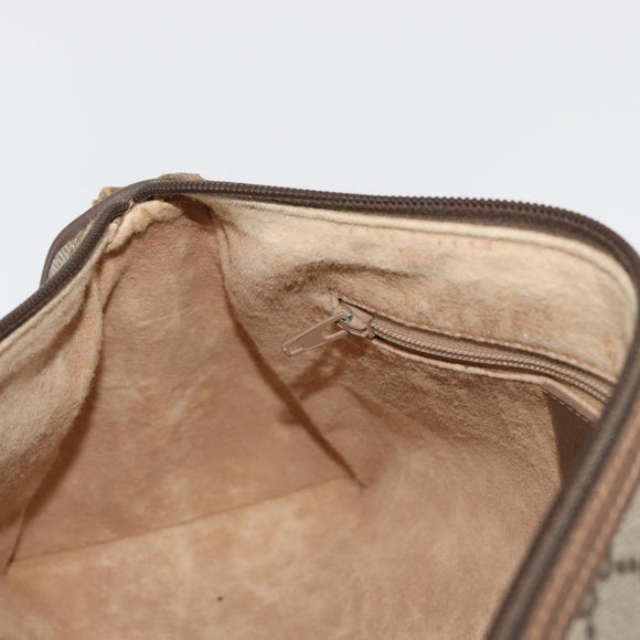 GUCCI GG Supreme Shoulder Bag PVC Beige Gold 89 02 086 Auth BA12793