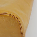 LOUIS VUITTON Monogram Vernis Houston Hand Bag Beige M91004 LV Auth BA12797-9